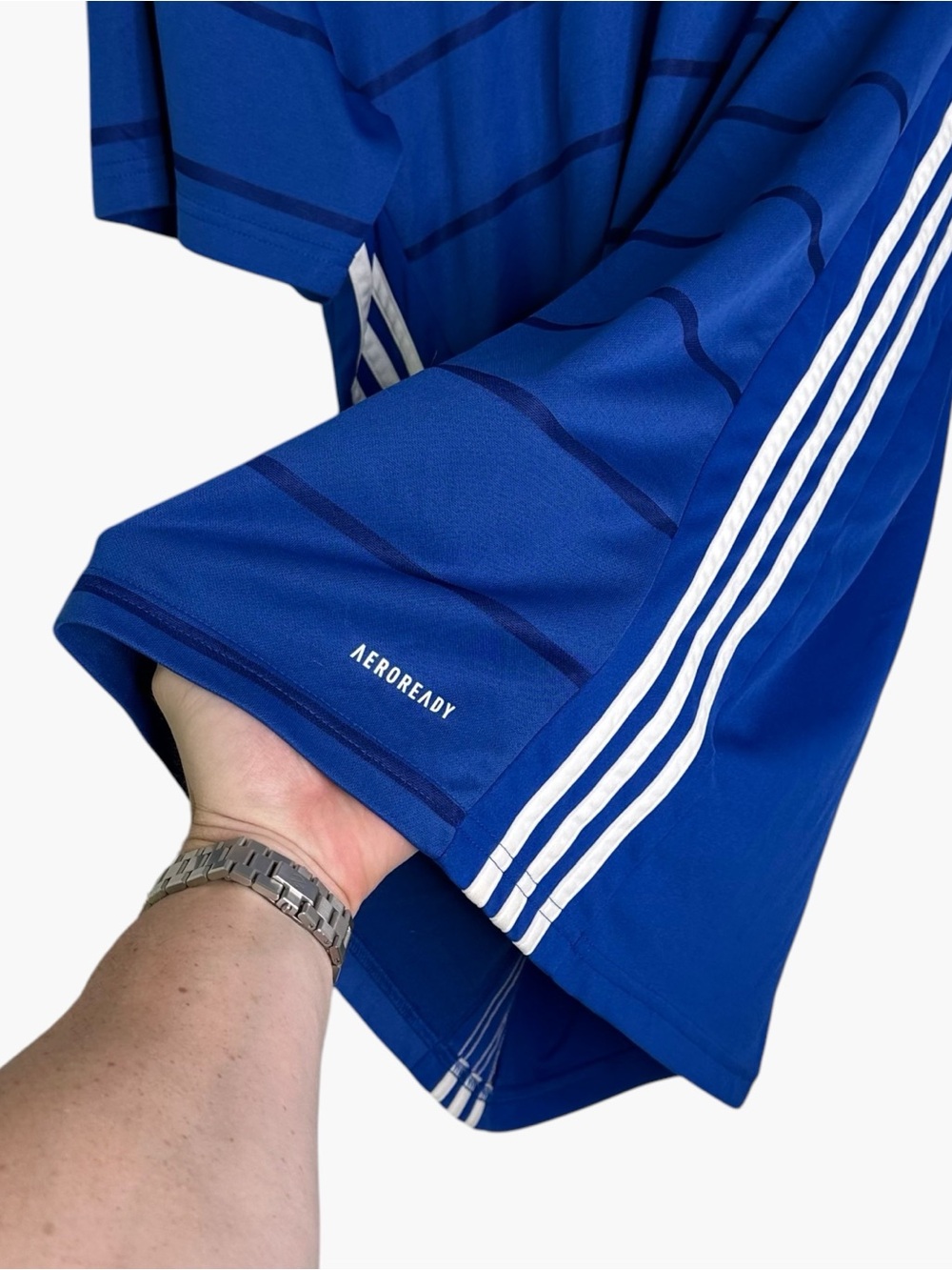 Adidas Aeroready Striped Soccer Jersey - Picture 4 of 6